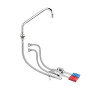 Kit rubinetto miscelatore professionale doppio pedale pavimento cucina ristorant