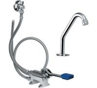 KIT RUBINETTO PEDALE 1 VIA ESTERNO A PAVIMENTO Rubinetteria Sanitaria Pedale