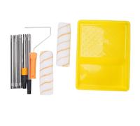 Kit rulli di vernice set rullo di vernice multi -funzione con manico a palo staccabile esteso in acciaio inossidabile da 1,2 m per il soffitto a parete dipinto di esterno interno