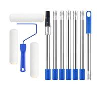 Kit Rullo Di Pittura Spazzola Sottile Regolabile Con Asta Estensibile | Rullo Di Pittura Lungo Per Pareti Casa Camino Interni Soffitti Camera Pavimento Porta Terrazza Mobili Armadio