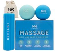 Kit rullo per piedi e palla massaggiante, set di rulli massaggianti per sollievo dalla testa ai piedi