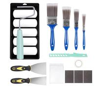 Kit Rullo Pittura 19 Pezzi, Rulli Piccolo per Pittura, Set Mini Rullo per Pittura in Schiuma, Pennelli Pittura Vaschetta per Verniciatura Kit Rullo Pittura per Imbiancare Pareti e Soffitti