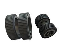 Kit Rullo Scanner Set Ruote Freno per Scanner Ufficio Riduce Rumori Anormali