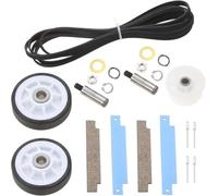 Kit rullo tamburo asciugatrice 12001541 con puleggia tendicinghia e cinghia WP33002535 Set di ricambio