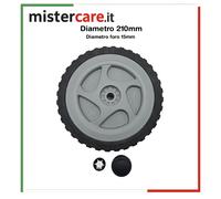 Kit ruota + borchia + fermo XTR Rio-R Pro idropulitrice Lavor D.210mm 6.605.0075