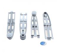 KIT RUOTA CESTELLO SUP + SUPPORTO LAVASTOVIGLIE WHIRLPOOL ORIGINALE 481252888117