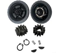 Kit ruota e trasmissione per tosaerba Honda serie HRN216 con ruote di diametro da 20,3 cm e parti di trasmissione essenziali per i numeri di modello 44710VR8N00ZA (ruote posteriori + ingranaggi)