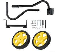 Kit ruota generatore con pneumatici solidi e maniglia compatta compatibile con generatori portatili da 2800 a 4750 Watt per una facile manovrabilità attraverso Va