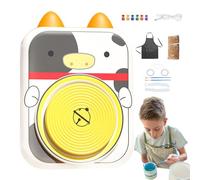 Kit ruota in ceramica per bambini alimentata tramite USB, ruota in ceramica con simpatico design a forma di , ruota elettrica per bambini, familiari e amici, per creare forme di animali e