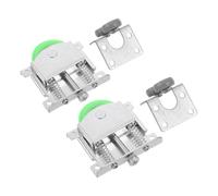 Kit Ruota Scorrevole per Porta Armadio, Acciaio e Nylon 39 MM | Riduce il Rumore, Resiste All'usura, per Porte a Scomparsa e Armadi, Profilo Elegante