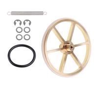 Kit Ruota Trasparente Mobile Impostato Ottone Set con Albero da Pneumatico A 2 Pneumatici 2 45 per Golding Lenco-bogen