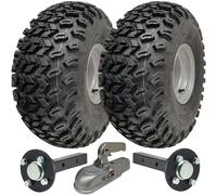 Kit Ruote Assi E Gancio Per Rimorchio Utility ATV Quad 22x11.00-8 Capacità 900KG