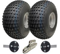 Kit Ruote Knobby ATV Quad Trailer 25x12.00-9 Assi ALKO Capacità 390kg