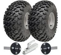Kit Ruote Utility ATV Quad Trailer 22x11.00-8 ALKO Assi E Gancio Capacità 750kg