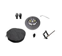 Kit Ruotino di Scorta 16" compatibile con Dacia Sandero - Sandero Stepway - Sandero Streetway con Cric, Chiave, Vite di fissaggio, Guanti e Sacca (125/80R16 (61x13 cm))