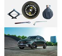 Kit Ruotino di Scorta 16" compatibile con Fiat Tipo con Cric, Chiave e Sacca 135/70R16