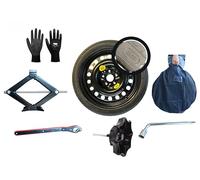 KIT Ruotino di Scorta 17" compatibile con Suzuki Vitara, S-Cross, Sx4 Cross, Kizashi con Cric Chiave sacca vite di fissaggio e guanti
