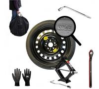 KIT RUOTINO DI SCORTA 17" COMPATIBILE CON VW GOLF 7,8 T-ROC, PASSAT, CADDY, TOURAN CON CRIC CHIAVE E SACCA 125/80R17