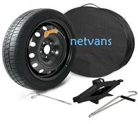 KIT RUOTINO DI SCORTA 17" PER MAZDA MX-30 CON CRIC CHIAVE E SACCA 68X14CM