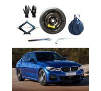 Kit Ruotino di Scorta 18" compatibile con Bmw Serie 1 F40 (da 2020), Serie 1 F70 (da 2024), Serie 3 G20 G21, (2020-present) con Cric, Chiave e sacca