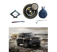 Kit Ruotino di Scorta 18" compatibile con Jeep Renegade Phev 4XE con Cric, Chiave e Sacca