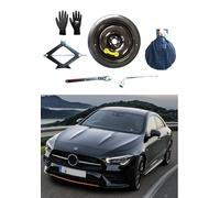 Kit Ruotino di Scorta 18" compatibile con Mercedes CLA Shooting Brake con Cric, Chiave, Guanti e Sacca