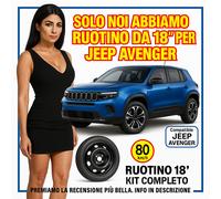 Kit Ruotino di Scorta 18" Jeep Avenger 4 Fori • Solo Ruotino • Offerta