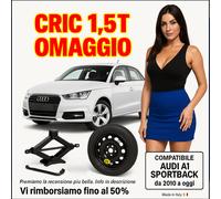 Kit Ruotino di Scorta Audi A1 Sportback 16" + Cric Omaggio 1,5T monta su tutte