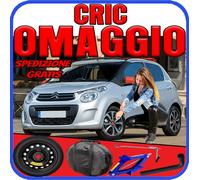 Kit Ruotino di Scorta Citroen C1 15” 4Fori Cric Chiave Sacca DOT2025
