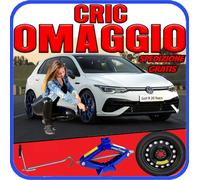 Kit Ruotino Di Scorta Da 17 Per Volkswagen Golf 7 8 5Fori Con Cric DOT2025