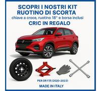 Kit Ruotino di Scorta DR F35 18” 5Fori Cric Chiave DOT2025