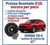Kit Ruotino di Scorta Honda ZR-V 17” 5Fori Guanti DOT2025