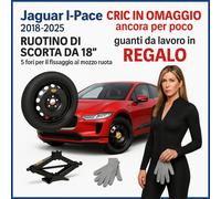 Kit Ruotino di Scorta Jaguar I-Pace 18” 5Fori Cric Guanti DOT2025