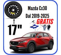 Kit Ruotino di Scorta Mazda CX-30 135/80 R17 5Fori Cric Guanti Cacciavite