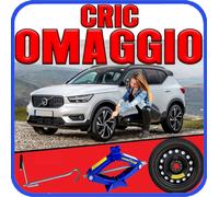 Kit Ruotino di Scorta Misura 18 5 Fori Volvo XC40 con Cric Nuovo Compatibile