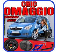 Kit Ruotino di Scorta Opel Agila 15” 4Fori Cric Chiave Sacca DOT2025