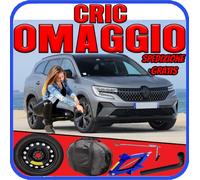 Kit Ruotino di Scorta Renault Espace 18” 5Fori Cric Chiave Sacca DOT2025
