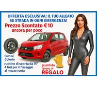 Kit Ruotino di Scorta Suzuki Celerio 15” 4Fori Guanti DOT2025