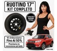 Kit Ruotino Di Scorta Suzuki Vitara 2015-2025 17" + Pomello Omaggio Incluso