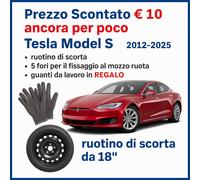 Kit Ruotino di Scorta Tesla Model S 18” 5Fori Guanti DOT2025