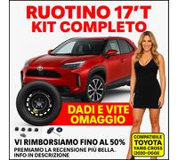 Kit Ruotino di Scorta Toyota Yaris Cross 17" + Dadi e Vite Omaggio