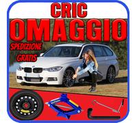 Kit Ruotino Scorta 17" BMW Serie 3 F30 F31 5Fori + Cric Chiave Viaggio