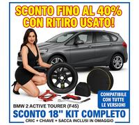 Kit Ruotino Scorta BMW 2 Active Tourer F45 18" + Cric Sacca Chiave Guant Omaggio