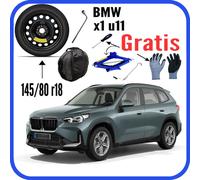 Kit Ruotino Scorta BMW X1 F48 U11 145/80R18 5Fori Cric Chiave Sacca Cacciavite