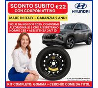 Kit Ruotino Scorta Hyundai Tucson 17” 5Fori 135/90 R17 OEM DOT 2025