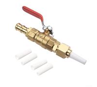 Kit sabbiatrice professionale con valvola a sfera in ottone, 4 ugelli in ceramica, montaggio connettore 2,4-3,6 mm per verniciatura industriale e rimozione ruggine