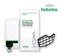 Kit Sacchetti e Griglia Protezione Motore VK 140/150 Originali Folletto