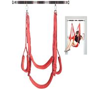 Kit sadomaso barra altalena amaca rossa imbragatura posizioni sesso bondage
