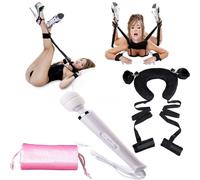 kit sadomaso cuscino costrittivo sadomaso e dildo massage vibratore magic wand