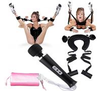 kit sadomaso cuscino sadomaso + bacchetta massage vibratore magic wand dildo